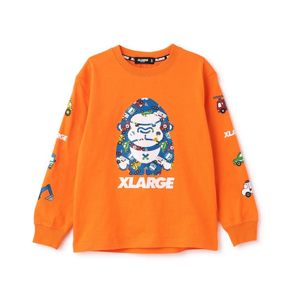 日本童裝 XLARGE KIDS 車紋大猩猩上衣 80-140cm 男童款 夏季 TOPS