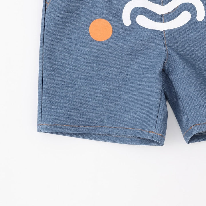 日本童裝 XLARGE KIDS 牛仔印花短褲 80-140cm 男童款 夏季 PANTS
