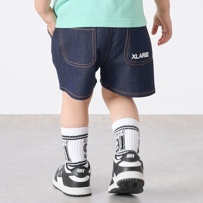 日本童裝 XLARGE KIDS 牛仔印花短褲 80-140cm 男童款 夏季 PANTS