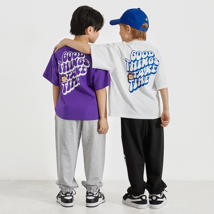 日本童裝 XLARGE KIDS 漸變LOGO長褲 80-140cm 男童款 夏季 PANTS