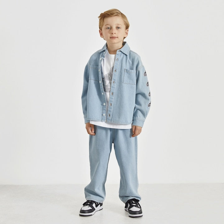 日本童裝 XLARGE KIDS 牛仔長褲 90-140cm 男童款 夏季 PANTS