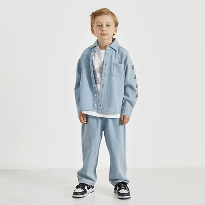日本童裝 XLARGE KIDS 牛仔長褲 90-140cm 男童款 夏季 PANTS
