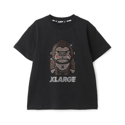 日本童裝 XLARGE KIDS 水鑽猩猩印花上衣 90-140cm 男童款 夏季 TOPS