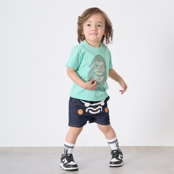 日本童裝 XLARGE KIDS 水鑽猩猩印花上衣 90-140cm 男童款 夏季 TOPS