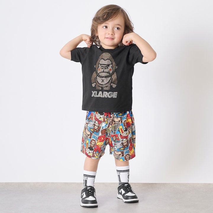 日本童裝 XLARGE KIDS 水鑽猩猩印花上衣 90-140cm 男童款 夏季 TOPS
