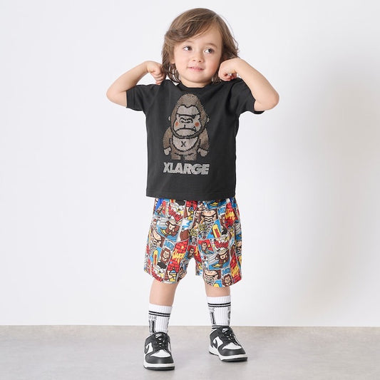 日本童裝 XLARGE KIDS 漫畫大猩猩短褲 80-140cm 男童款 夏季 PANTS