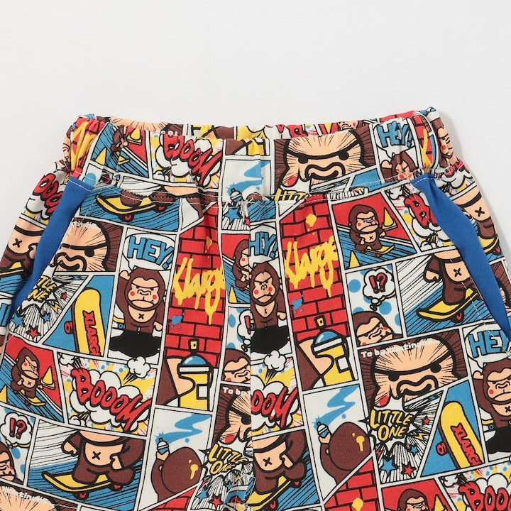 日本童裝 XLARGE KIDS 漫畫大猩猩短褲 80-140cm 男童款 夏季 PANTS