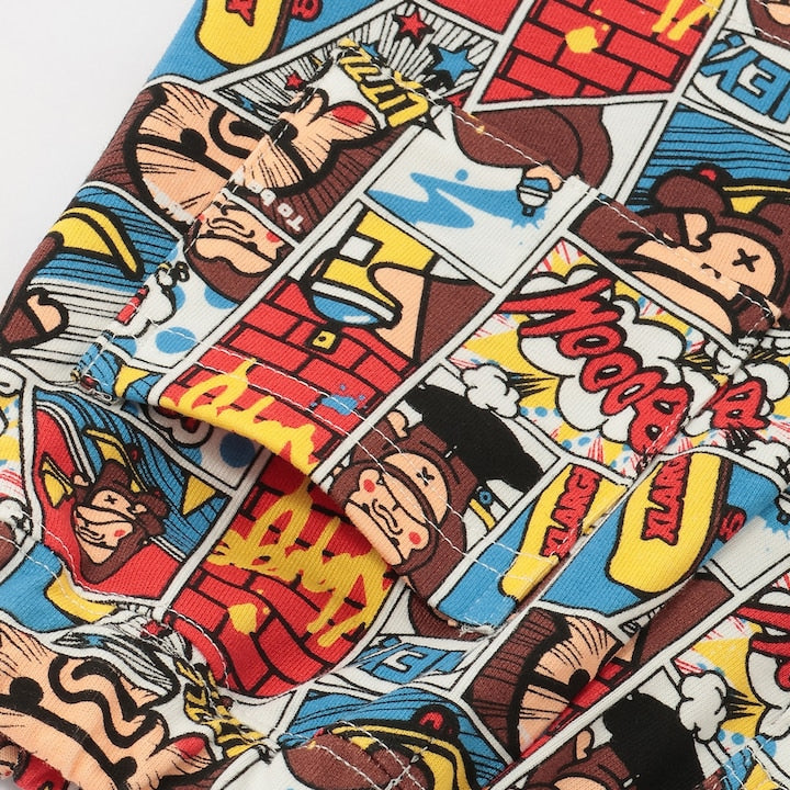 日本童裝 XLARGE KIDS 漫畫大猩猩短褲 80-140cm 男童款 夏季 PANTS