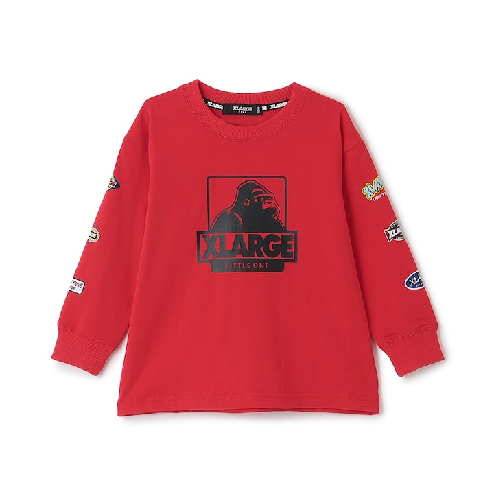 日本童裝 XLARGE KIDS 袖子LOGO徽章印花上衣 80-140cm 男童款 夏季 TOPS