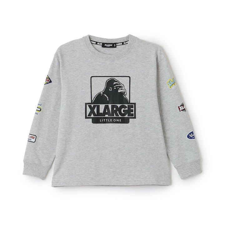 日本童裝 XLARGE KIDS 袖子LOGO徽章印花上衣 80-140cm 男童款 夏季 TOPS