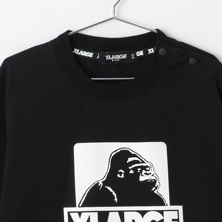 日本童裝 XLARGE KIDS 袖子LOGO徽章印花上衣 80-140cm 男童款 夏季 TOPS
