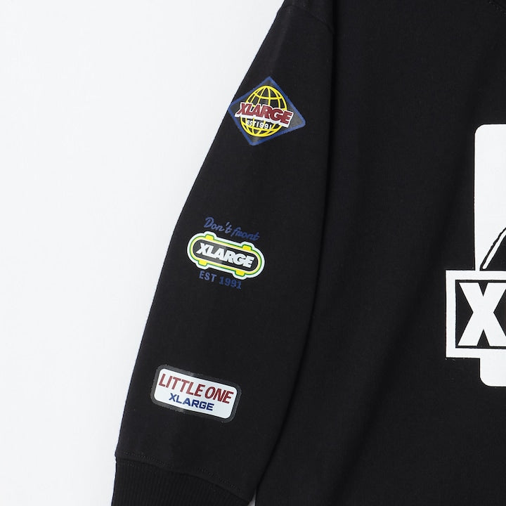 日本童裝 XLARGE KIDS 袖子LOGO徽章印花上衣 80-140cm 男童款 夏季 TOPS