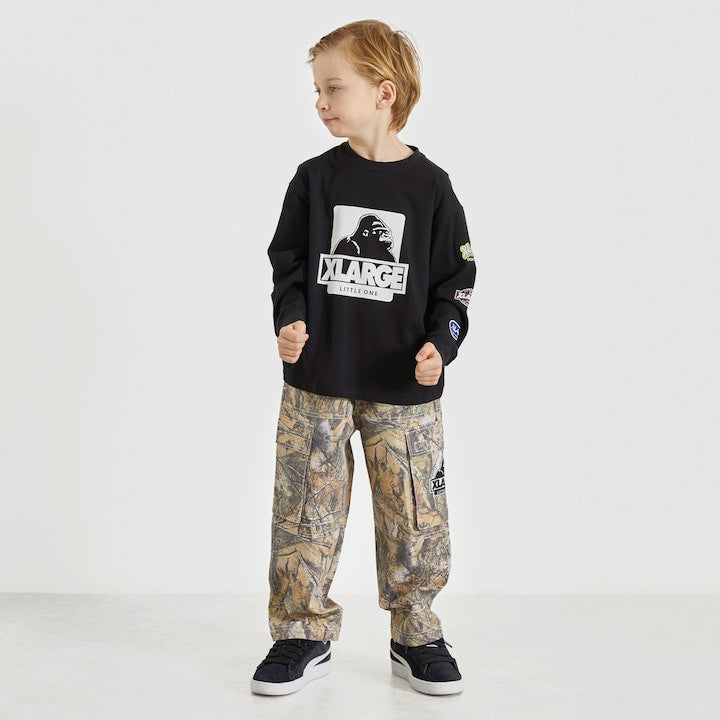 日本童裝 XLARGE KIDS 袖子LOGO徽章印花上衣 80-140cm 男童款 夏季 TOPS