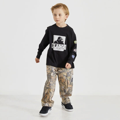 日本童裝 XLARGE KIDS 樹鴨紋工裝長褲 90-140cm 男童款 夏季 PANTS