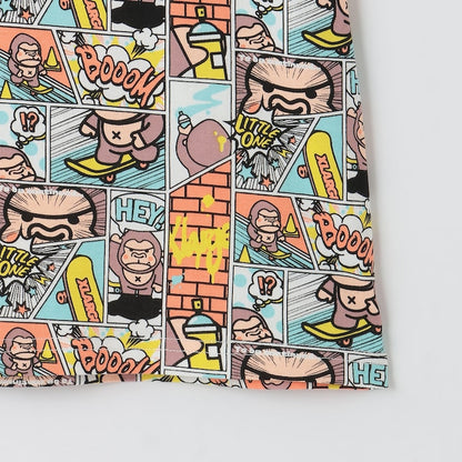 日本童裝 XLARGE KIDS 漫畫猩猩短袖上衣 80-140cm 男童款 夏季 TOPS