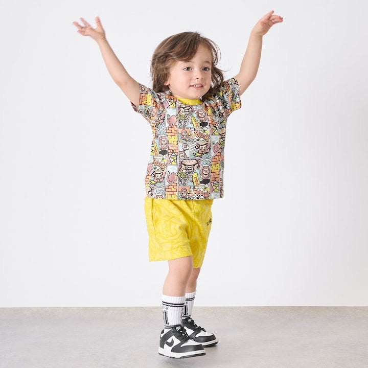 日本童裝 XLARGE KIDS 猩猩絨提花短褲 80-140cm 男童款 夏季 PANTS