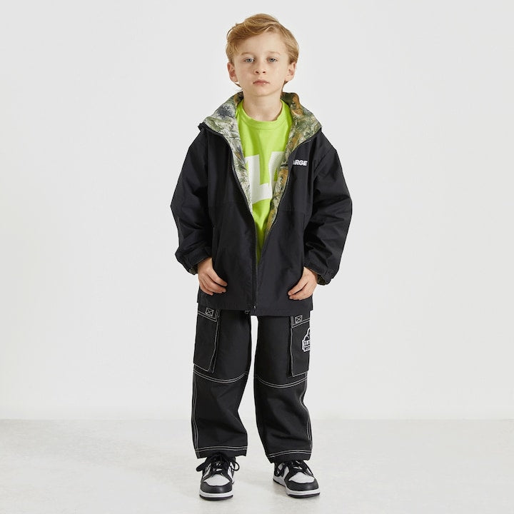 日本童裝 XLARGE KIDS 2Way 雙面兩著 樹鴨紋風褸 90-140cm 男童款 夏季 OUTERWEAR