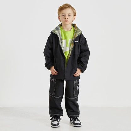 日本童裝 XLARGE KIDS 雙色縫線工裝長褲 90-140cm 男童款 夏季 PANTS