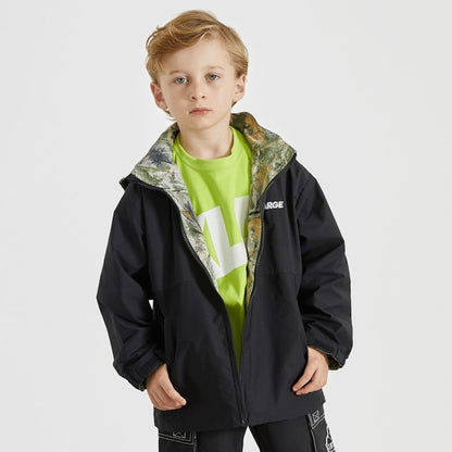 日本童裝 XLARGE KIDS 2Way 雙面兩著 樹鴨紋風褸 90-140cm 男童款 夏季 OUTERWEAR