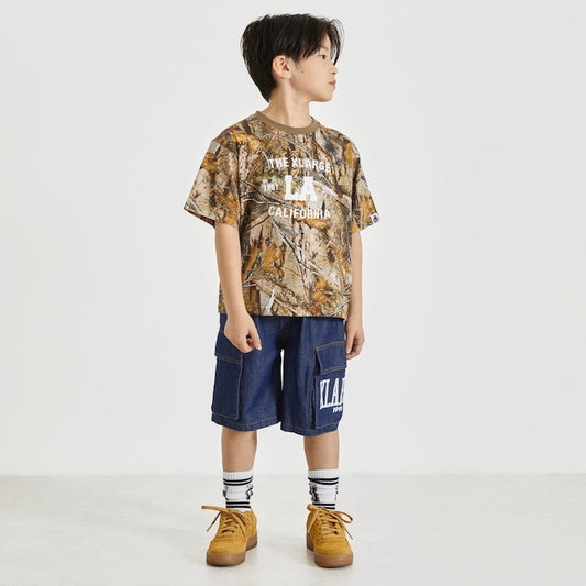 日本童裝 XLARGE KIDS 樹鴨紋印花上衣 90-140cm 男童款 夏季 TOPS