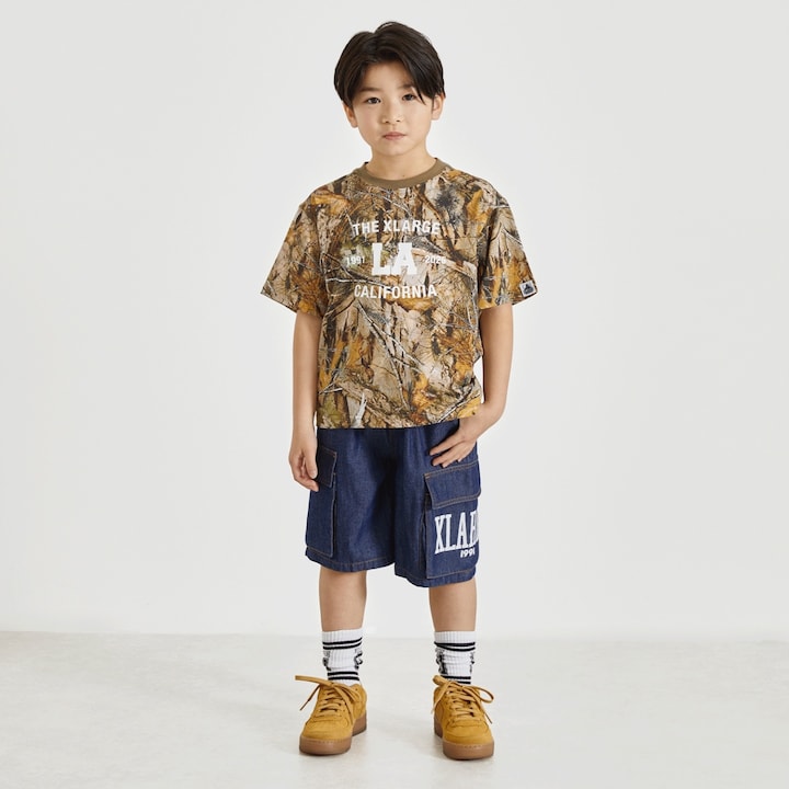 日本童裝 XLARGE KIDS 樹鴨紋印花上衣 90-140cm 男童款 夏季 TOPS