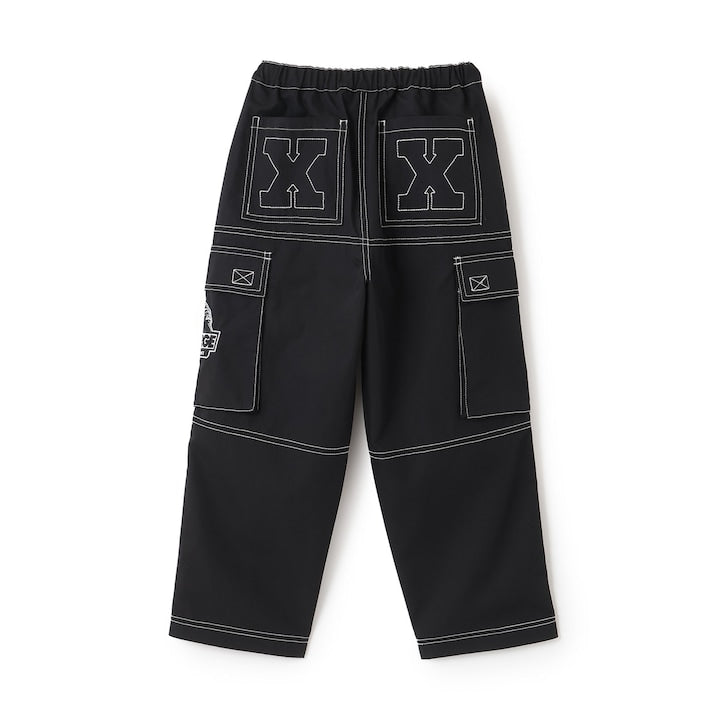 日本童裝 XLARGE KIDS 雙色縫線工裝長褲 90-140cm 男童款 夏季 PANTS