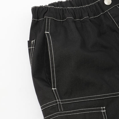 日本童裝 XLARGE KIDS 雙色縫線工裝長褲 90-140cm 男童款 夏季 PANTS