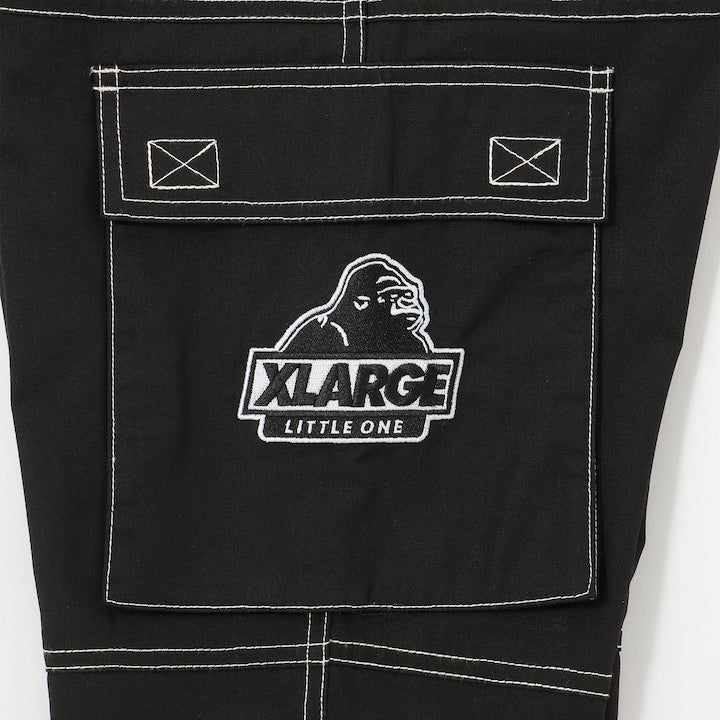 日本童裝 XLARGE KIDS 雙色縫線工裝長褲 90-140cm 男童款 夏季 PANTS