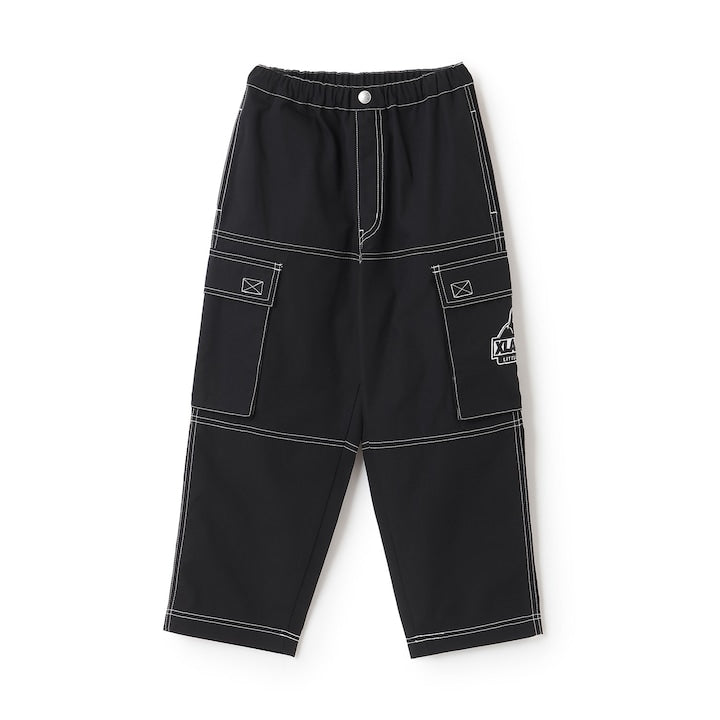 日本童裝 XLARGE KIDS 雙色縫線工裝長褲 90-140cm 男童款 夏季 PANTS