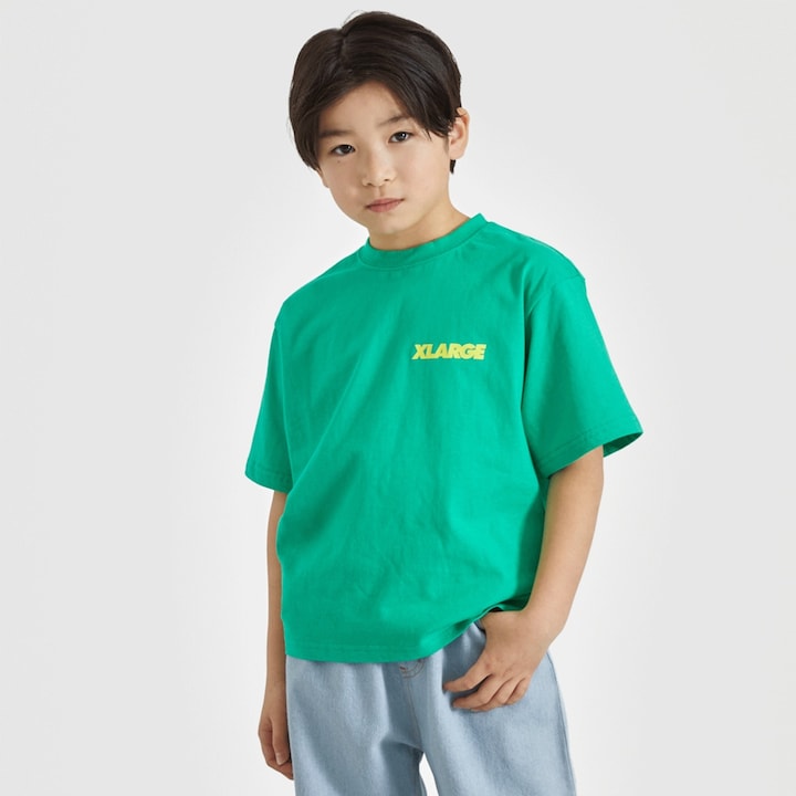 日本童裝 XLARGE KIDS 斜紋背面印花短袖上衣 80-140cm 男童款 夏季 TOPS