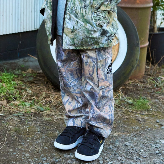 日本童裝 XLARGE KIDS 樹鴨紋工裝長褲 90-140cm 男童款 夏季 PANTS