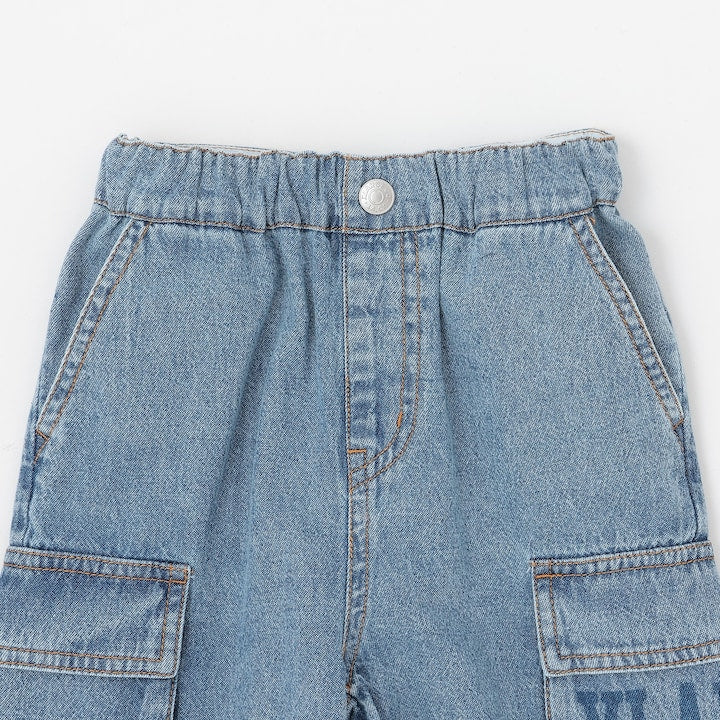 日本童裝 XLARGE KIDS 牛仔工裝短褲 90-140cm 男童款 夏季 PANTS