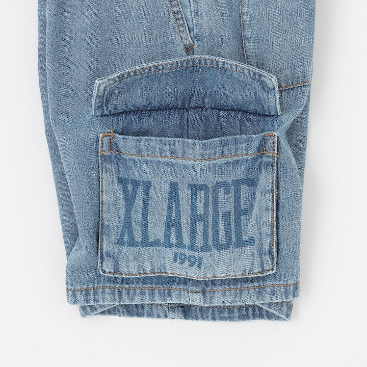 日本童裝 XLARGE KIDS 牛仔工裝短褲 90-140cm 男童款 夏季 PANTS