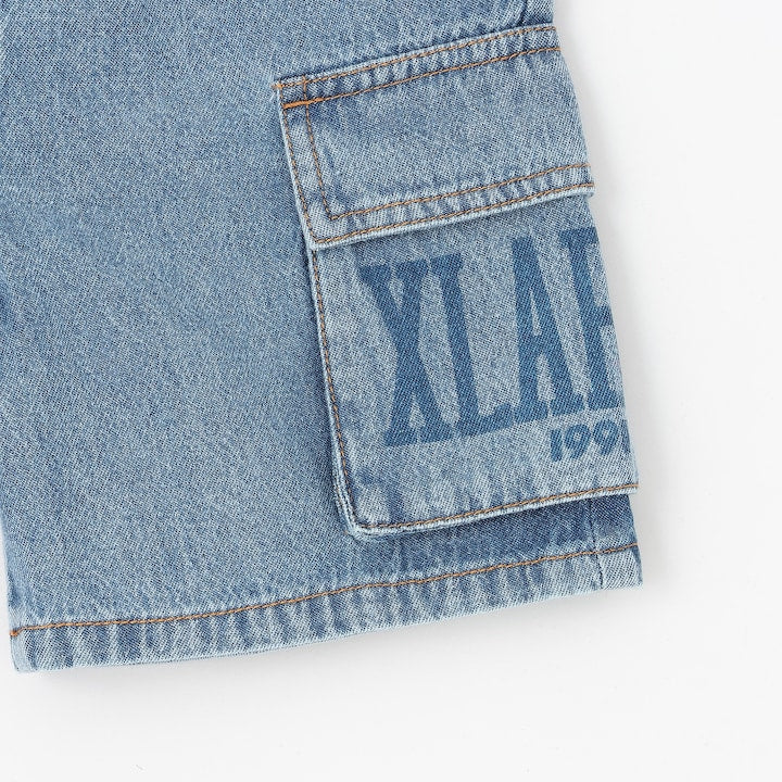 日本童裝 XLARGE KIDS 牛仔工裝短褲 90-140cm 男童款 夏季 PANTS