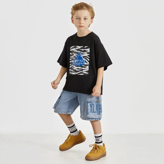 日本童裝 XLARGE KIDS 牛仔工裝短褲 90-140cm 男童款 夏季 PANTS