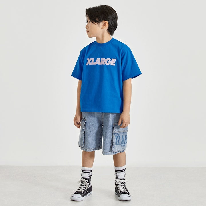 日本童裝 XLARGE KIDS 牛仔工裝短褲 90-140cm 男童款 夏季 PANTS