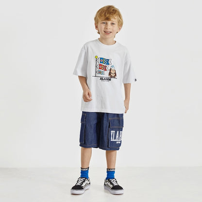 日本童裝 XLARGE KIDS 牛仔工裝短褲 90-140cm 男童款 夏季 PANTS