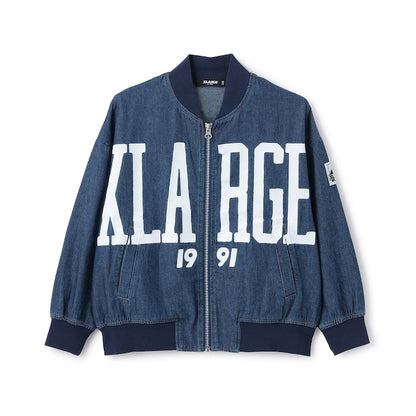 日本童裝 XLARGE KIDS 大LOGO印花牛仔外套 90-140cm 男童款 夏季 OUTERWEAR