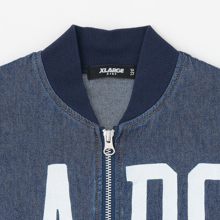 日本童裝 XLARGE KIDS 大LOGO印花牛仔外套 90-140cm 男童款 夏季 OUTERWEAR