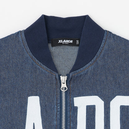 日本童裝 XLARGE KIDS 大LOGO印花牛仔外套 90-140cm 男童款 夏季 OUTERWEAR