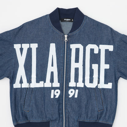 日本童裝 XLARGE KIDS 大LOGO印花牛仔外套 90-140cm 男童款 夏季 OUTERWEAR