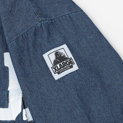 日本童裝 XLARGE KIDS 大LOGO印花牛仔外套 90-140cm 男童款 夏季 OUTERWEAR