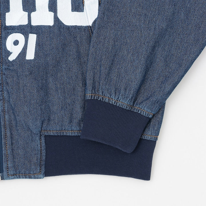 日本童裝 XLARGE KIDS 大LOGO印花牛仔外套 90-140cm 男童款 夏季 OUTERWEAR