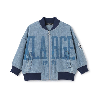 日本童裝 XLARGE KIDS 大LOGO印花牛仔外套 90-140cm 男童款 夏季 OUTERWEAR