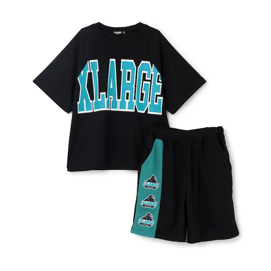 日本童裝 XLARGE KIDS 印花運動兩件套裝 90-140cm 男童款 夏季 TOPS PANTS