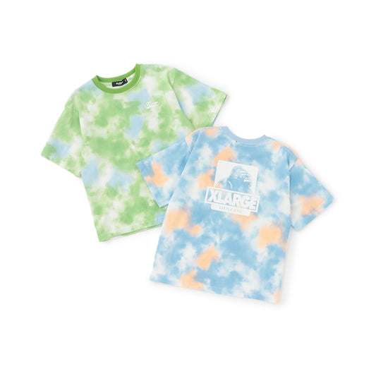 日本童裝 XLARGE KIDS 接觸冷感 扎染印花短袖上衣 90-140cm 男童款 夏季 TOPS