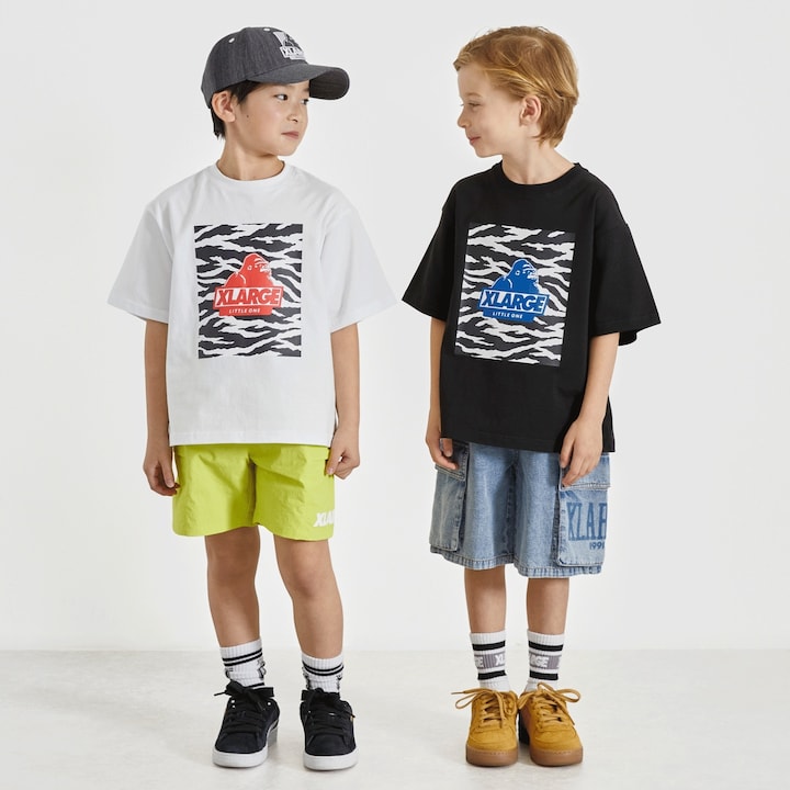 日本童裝 XLARGE KIDS 斑馬紋短袖上衣 80-140cm 男童款 夏季 TOPS
