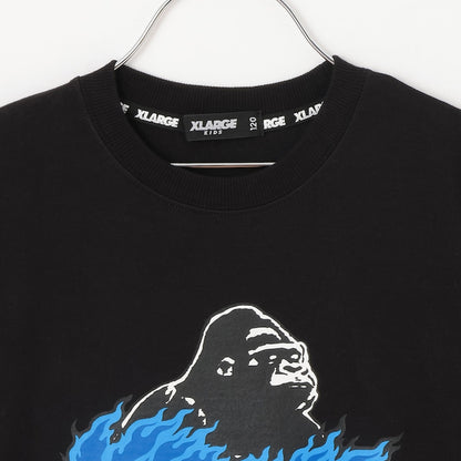 日本童裝 XLARGE KIDS 火logo印花短袖上衣 80-140cm 男童款 夏季 TOPS