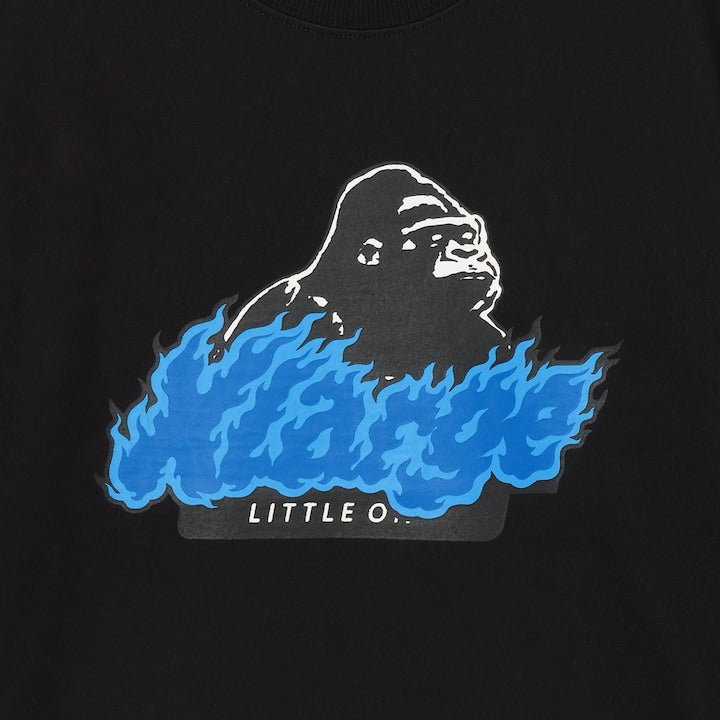 日本童裝 XLARGE KIDS 火logo印花短袖上衣 80-140cm 男童款 夏季 TOPS