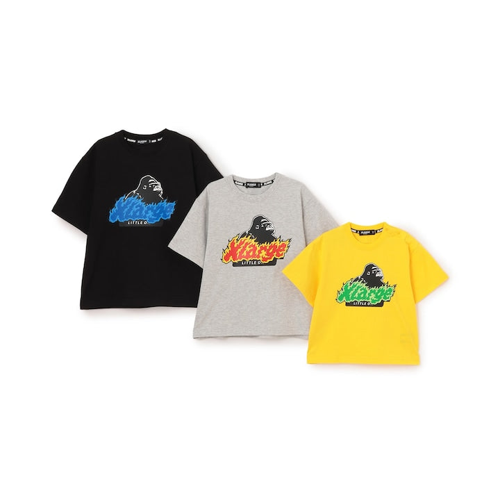 日本童裝 XLARGE KIDS 火logo印花短袖上衣 80-140cm 男童款 夏季 TOPS